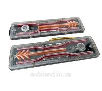 ФОНАРИ ЗАДНИЕ СВЕТОДИОДНЫЕ REAR LAMP MINI СТРЕЛА 12-24V 30Х9 CМ (КОМПЛЕКТ 2ШТ.)