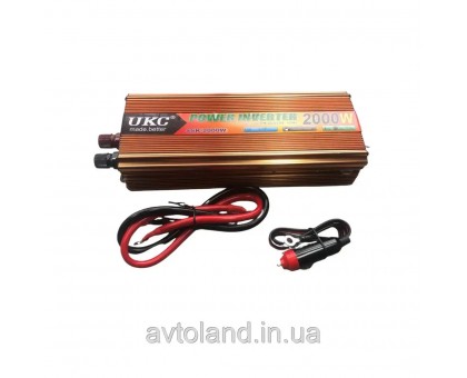 Инвертор преобразователь напряжения UKC 12-220V, 2000W