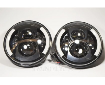 Led Фары 120 ват Нива 2121-21213 Тайга УАЗ 469 ГАЗ 24, ВАЗ 2101, Хаммер, FJ Cruiser, w463