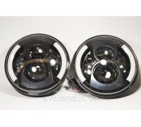 Led Фары 90 ват Нива 2121-21213 Тайга УАЗ 469 ГАЗ 24, ВАЗ 2101, Хаммер, FJ Cruiser, w463 (луна)