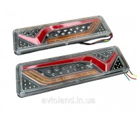 ФОНАРИ ЗАДНИЕ СВЕТОДИОДНЫЕ REAR LAMP WAGON MINI КРЮК 12-24V 30Х9 CМ (КОМПЛЕКТ 2ШТ.)