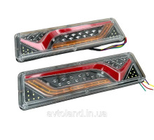 ФОНАРИ ЗАДНИЕ СВЕТОДИОДНЫЕ REAR LAMP WAGON MINI КРЮК 12-24V 30Х9 CМ (КОМПЛЕКТ 2ШТ.)