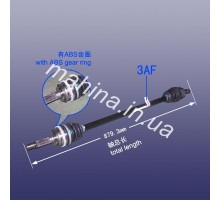 Привод в сборе правый Чери КуКу